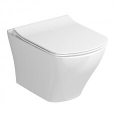 Rippuv tualettpott RAVAK Classic RimOff õhukese kaanega Classic SLIM soft close, GL20X01671